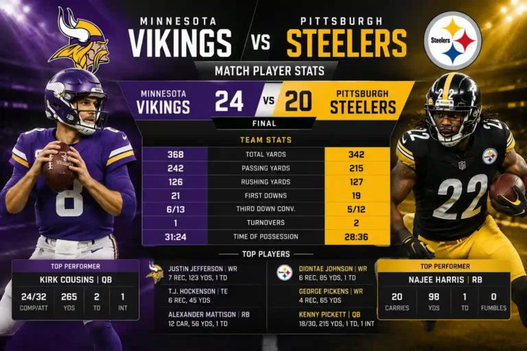minnesota vikings vs pittsburgh steelers