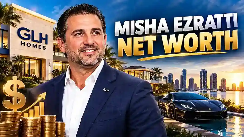 Misha Ezratti, President of GL Homes, standing in a Florida residential community.